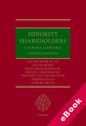 Cover of Minority Shareholders: Law, Practice and Procedure (eBook)