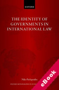 Cover of The Identity of Governments in International Law (eBook)