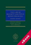 Cover of The Law of Security and Title-Based Financing (eBook)