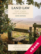 Cover of Land Law: Text Cases and Materials (eBook)