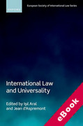 Cover of International Law and Universality (eBook)