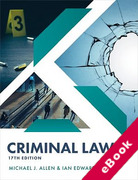 Cover of Criminal Law (eBook)