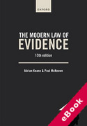 Cover of The Modern Law of Evidence (eBook)