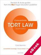 Cover of Concentrate: Tort Law - Revision and Study Guide (eBook)