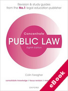 Cover of Concentrate: Public Law - Revision and Study Guide (eBook)