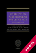 Cover of Corruption and Misuse of Public Office (eBook)