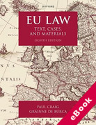 Cover of EU Law: Text, Cases, and Materials - EU edition (eBook)