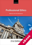 Cover of Bar Manual: Professional Ethics (eBook)