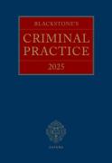 Cover of Blackstone's Criminal Practice 2025 (with Supplement 1 only)