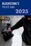 Cover of Blackstone's Police Q&#38;A Volume 1: Crime 2025
