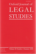 Cover of Oxford Journal of Legal Studies: Print + Online
