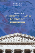Cover of Journal of Competition Law and Economics: Online Only
