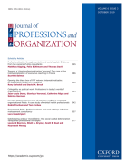 Cover of Journal of Professions and Organization: Online Only