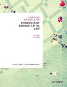 Cover of Cases and Materials for Principles of Administrative Law: Legal Regulation of Governance