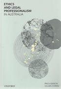 Cover of Ethics and Legal Professionalism in Australia