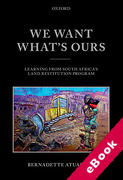 Cover of We Want What's Ours: Learning from South Africa's Land Restitution Program (eBook)