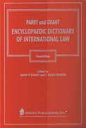Cover of Parry & Grant Encyclopaedic Dictionary of International Law