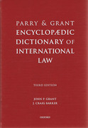 Cover of Parry & Grant Encyclopaedic Dictionary of International Law