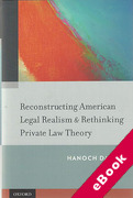 Cover of Reconstructing American Legal Realism &#38; Rethinking Private Law Theory (eBook)