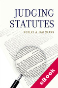 Cover of Judging Statutes (eBook)