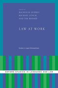 Cover of Law at Work: Studies in Legal Ethnomethods