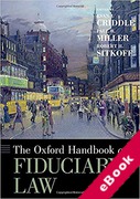 Cover of The Oxford Handbook of Fiduciary Law (eBook)