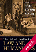 Cover of The Oxford Handbook of Law and Humanities (eBook)