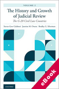 Cover of The History and Growth of Judicial Review, Volume 2: The G-20 Civil Law Countries (eBook)
