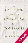 Cover of A Casebook on the Roman Law of Contracts (eBook)