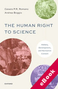 Cover of The Human Right to Science: History, Development, and Normative Content (eBook)