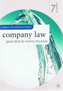 Cover of Palgrave Law Masters: Company Law