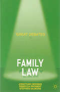 Cover of Great Debates in Family Law