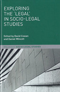Cover of Exploring the 'Legal' in Socio-Legal Studies