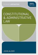 Cover of Palgrave Law Masters: Constitutional and Administrative Law
