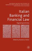 Cover of Italian Banking and Financial Law: Regulating Activities
