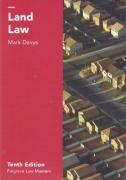 Cover of Palgrave Law Masters: Land Law
