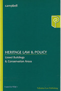 Cover of Heritage Law and Policy: Listed Buildings & Conservation Areas