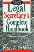 Cover of Legal Secretary's Complete Handbook