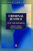 Cover of Criminal Justice: Text and Materials