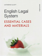 Cover of English Legal System: Essential Cases and Materials