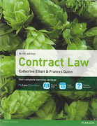 Cover of Elliott & Quinn: Contract Law 9th ed (MyLawChamber)