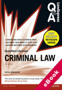Cover of Law Express Question & Answer: Criminal Law (eBook)