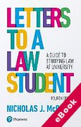 Cover of Letters to a Law Student: A Guide to Studying Law at University (eBook)