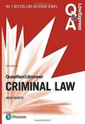 Cover of Law Express Question & Answer: Criminal Law