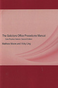 Cover of The Solicitors Office Procedures Manual: Sole Practice Version