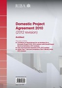 Cover of RIBA Domestic Project Agreement 2010 (2012 revision): Architect