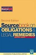 Cover of Sourcebook on Obligations and Remedies