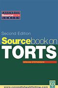 Cover of Sourcebook on Torts
