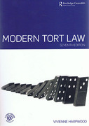 Cover of Modern Tort Law