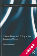 Cover of Criminal Law and Policy in the European Union (eBook)